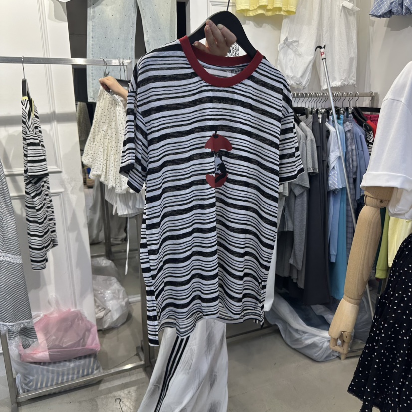 APPLE TOMATO東大門實拍女裝新品25春夏時尚休閑人氣真品T恤APPLE TOMATOT恤圖色2