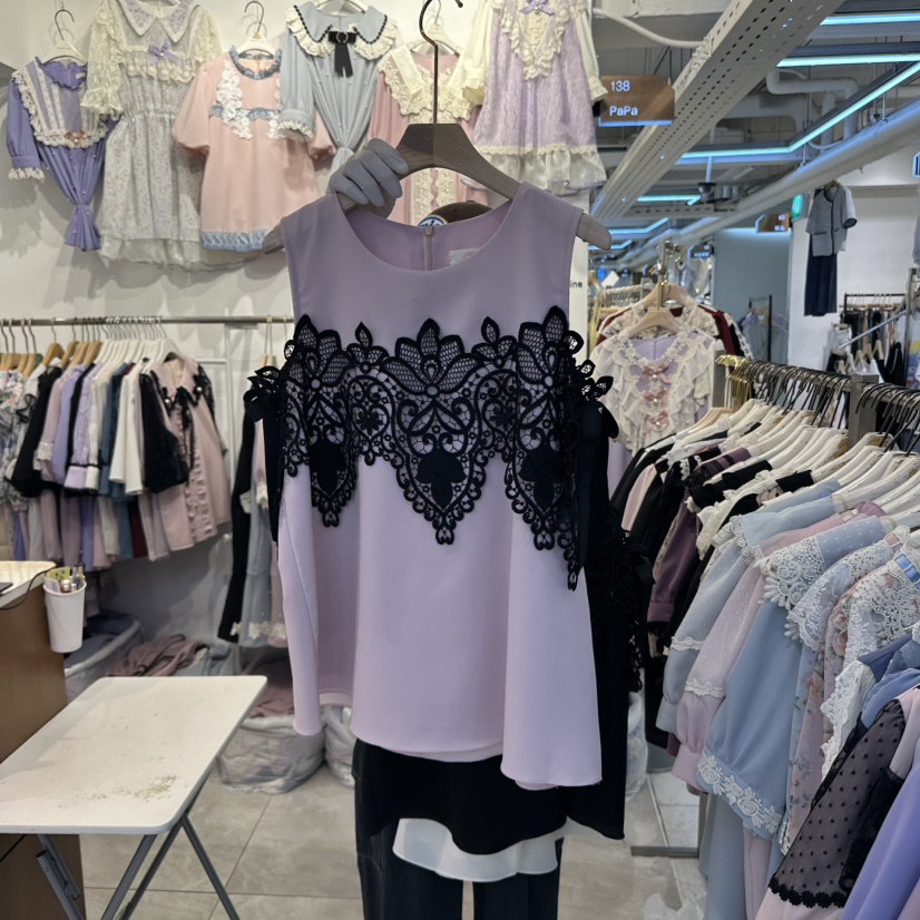 PAPA東大門代購女裝新款熱賣25春夏職業人氣休閑推薦吊帶背心PAPA吊帶/背心圖色1