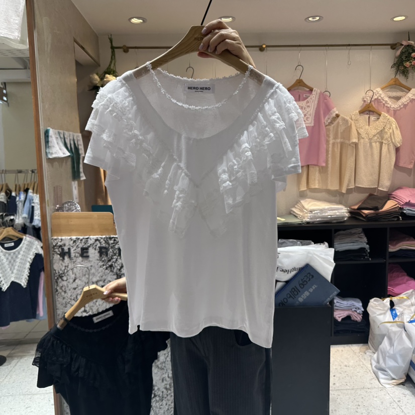 HERO東大門實拍女士新品職業時尚休閑熱賣推薦人氣真品25春夏T恤HEROT恤圖色1