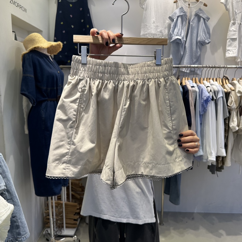 2MORROW東大門實拍女士新品推薦熱賣時尚休閑人氣職業短褲棉質2MORROW短褲圖色2
