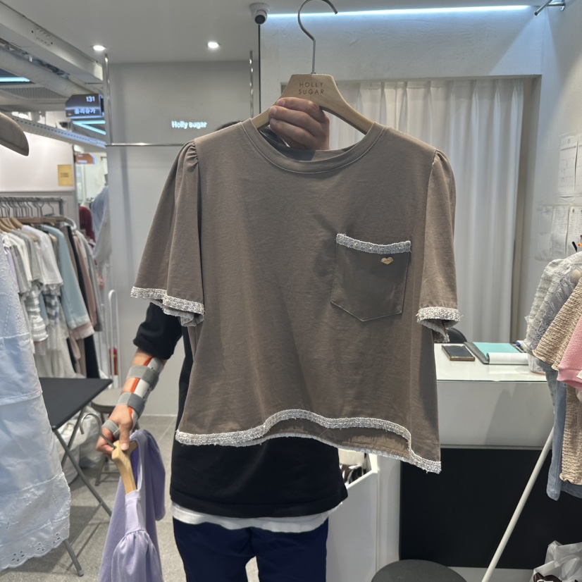 PIT A PAT韓國代購女裝新品人氣職業真品推薦熱賣休閑T恤PIT A PATT恤圖色3
