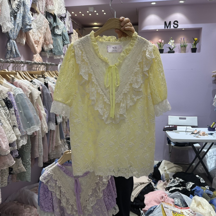 MS韓國直郵女裝新品熱賣25春夏人氣推薦時尚休閑真品連衣裙MS連衣裙