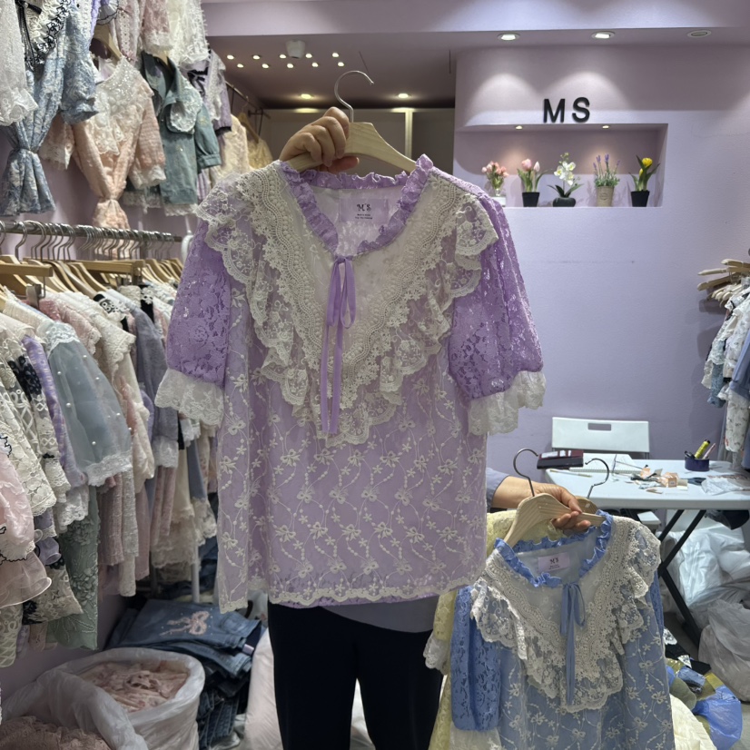 MS韓國直郵女裝新品熱賣25春夏人氣推薦時尚休閑真品連衣裙MS連衣裙圖色2