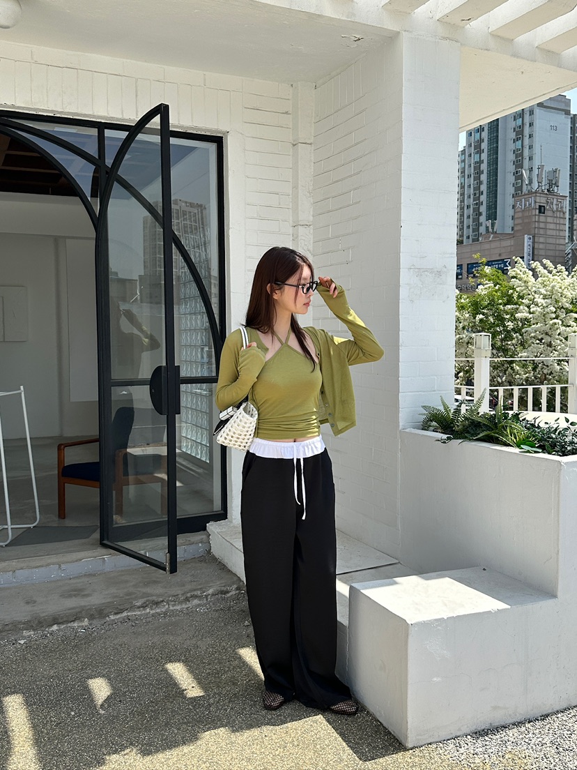 UNBOUND韓國直郵㊣女裝新品時尚熱賣休閑25春夏人氣推薦休閑褲UNBOUND休閑褲