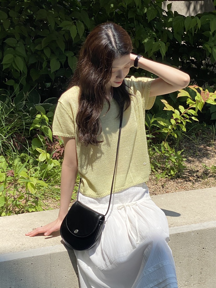 ERUME直郵韓國代購㊣女裝新款熱賣時尚休閑推薦25春夏針織衫亞麻ERUME針織衫
