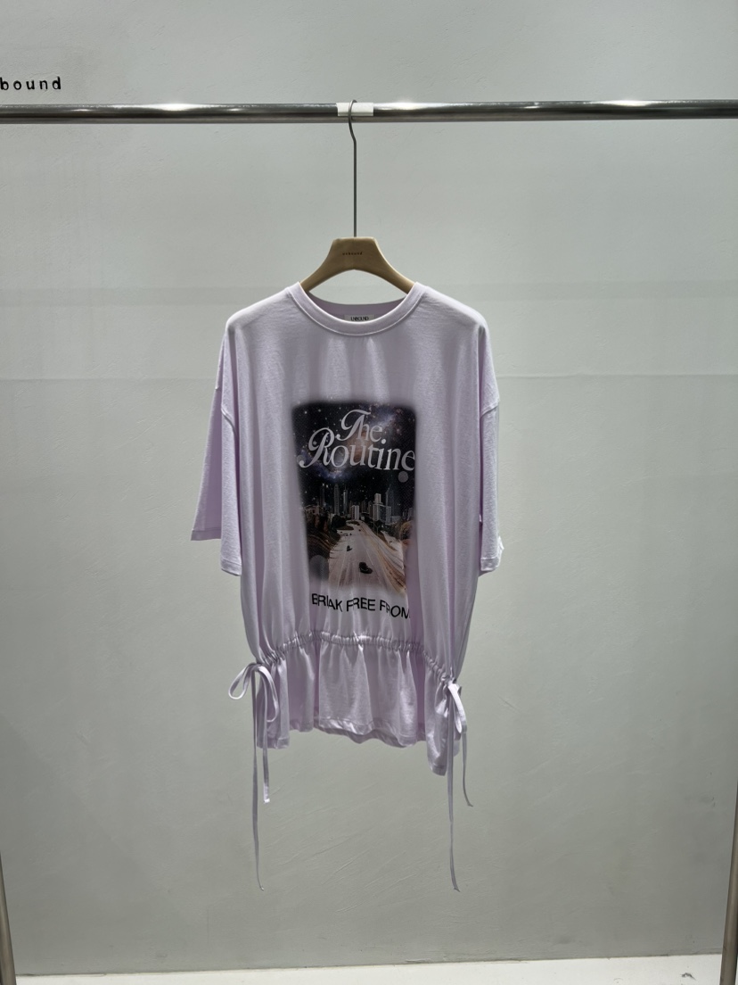 UNBOUND韓國直郵㊣東大門實拍女裝新品推薦熱賣25春夏人氣T恤UNBOUNDT恤圖色2