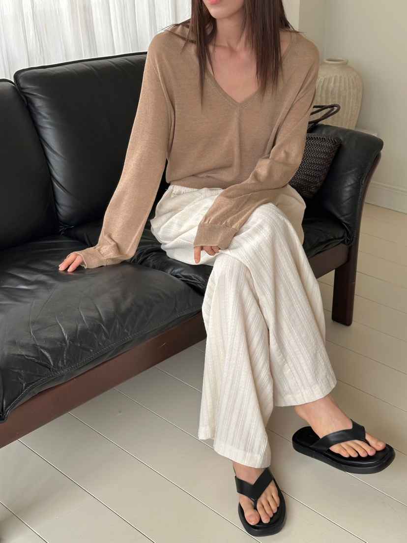EUM直郵韓國代購㊣女裝新品熱賣時尚休閑人氣推薦25春夏針織衫EUM針織衫圖色2
