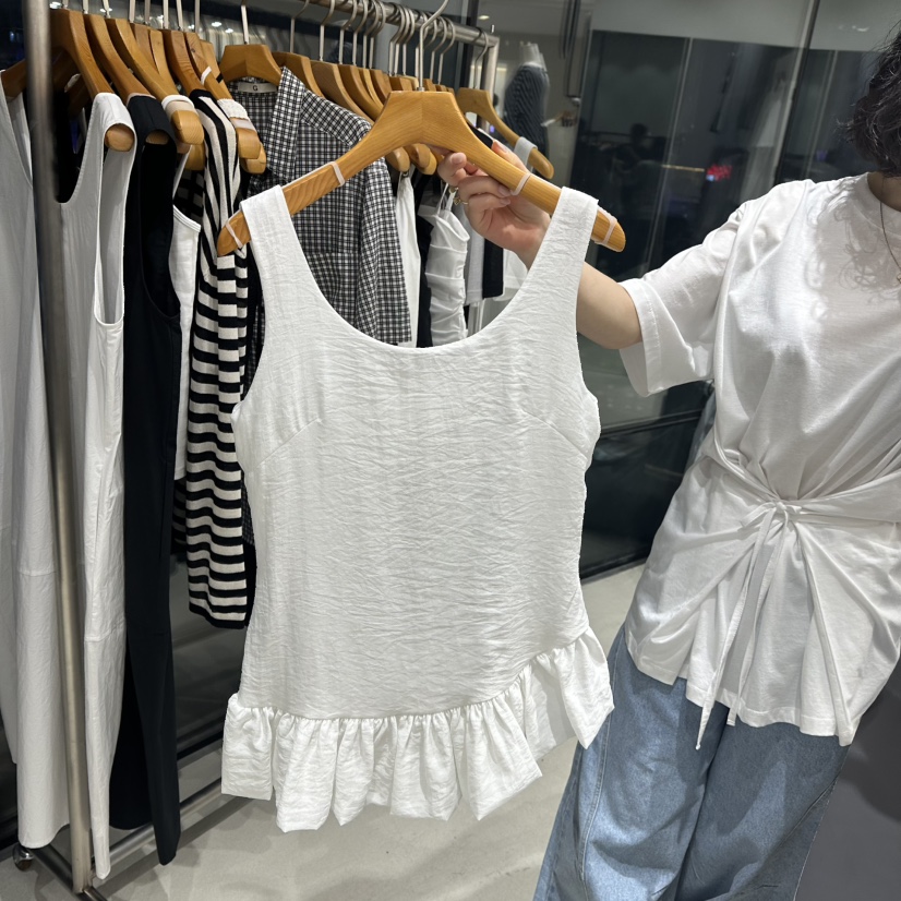 TREND SELLER/G韓國㊣直郵東大門代購女裝新品人氣吊帶背心G/TREND SELLER吊帶/背心圖色2