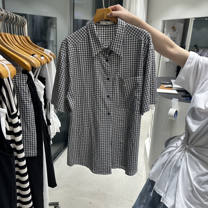 TREND SELLER/G韓國直郵㊣東大門實拍女裝新品25春夏襯衫蕾絲衫G/TREND SELLER襯衫/蕾絲衫