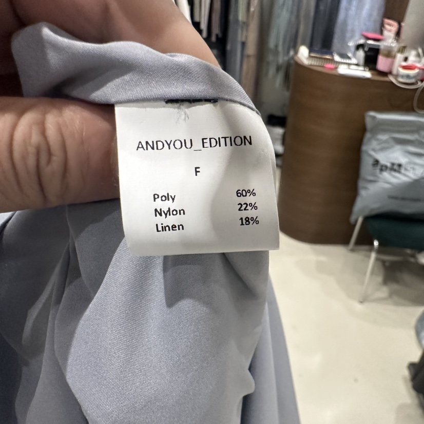 ANDYOUEDITION韓國直郵㊣東大門實拍女裝新款休閑連衣裙含腰繩ANDYOUEDITION連衣裙