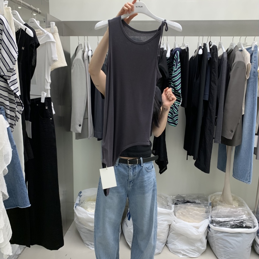 NUTPLAN韓國㊣直郵東大門代購女裝新款25春夏熱賣推薦吊帶背心NUTPLAN吊帶/背心