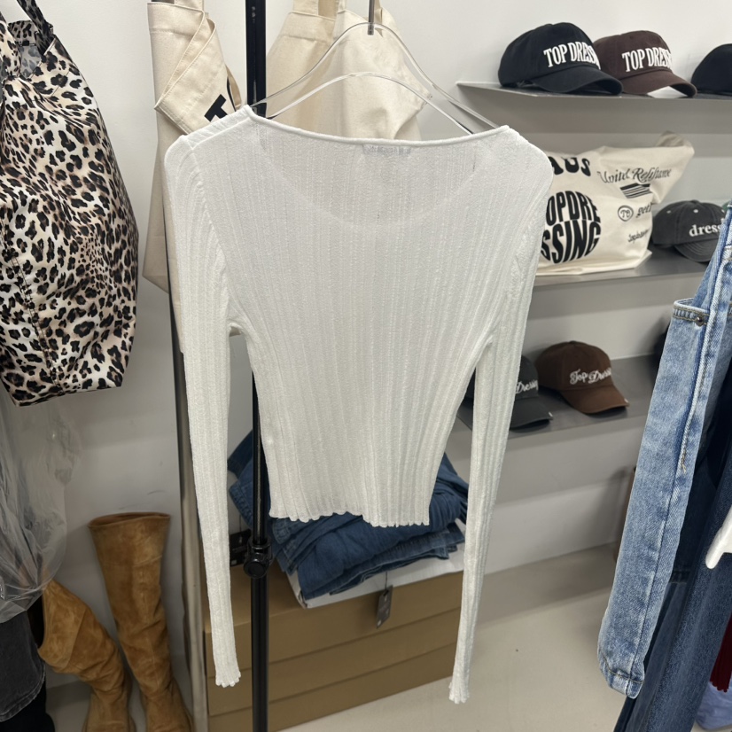 TOPDRESSING韓國直郵㊣東大門實拍女裝新品休閑人氣針織衫開衫TOPDRESSING針織衫