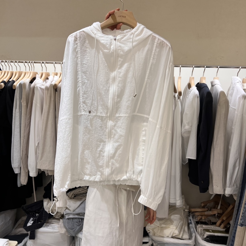 OP PER韓國㊣直郵東大門代購女裝新品休閑25春夏熱賣時尚夾克OPPER-simplebeige夾克圖色2