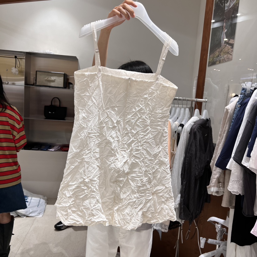 TEMPTING直郵韓國代購㊣女裝新品人氣推薦休閑時尚連衣裙褶皺TEMPTING連衣裙