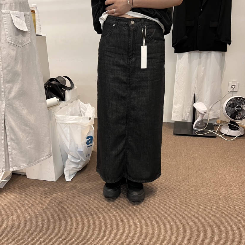 OBJECT韓國㊣直郵東大門代購女裝新品休閑半身裙中短裙天絲OBJECT半身裙/中短裙圖色2