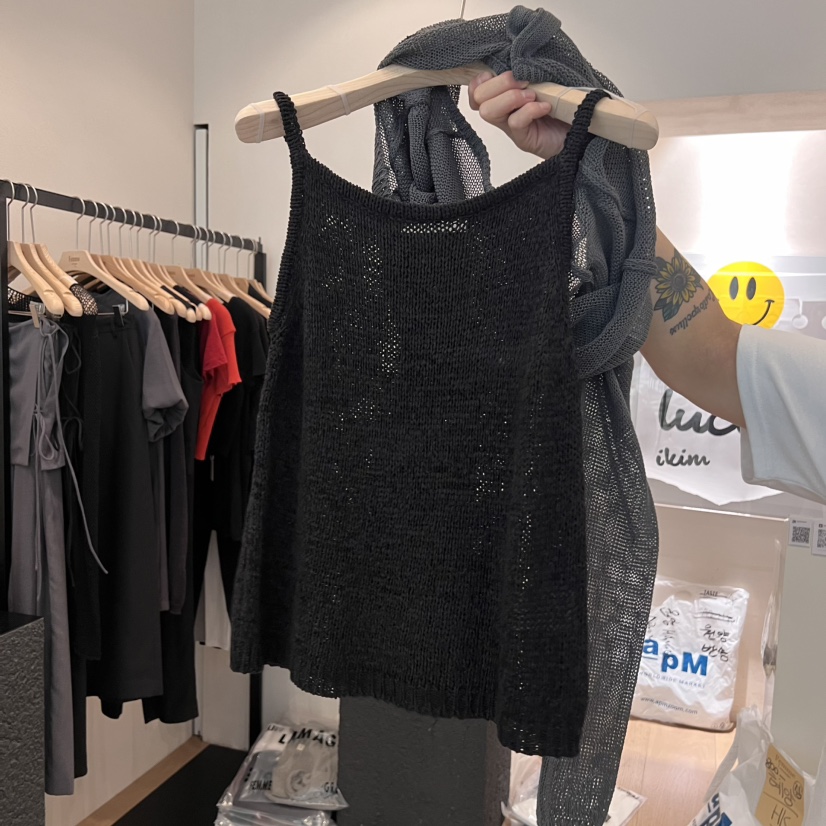 LA MAGIE FEMME直郵韓國代購㊣女裝新品推薦吊帶背心不含內搭Lamagie Femme吊帶/背心圖色3