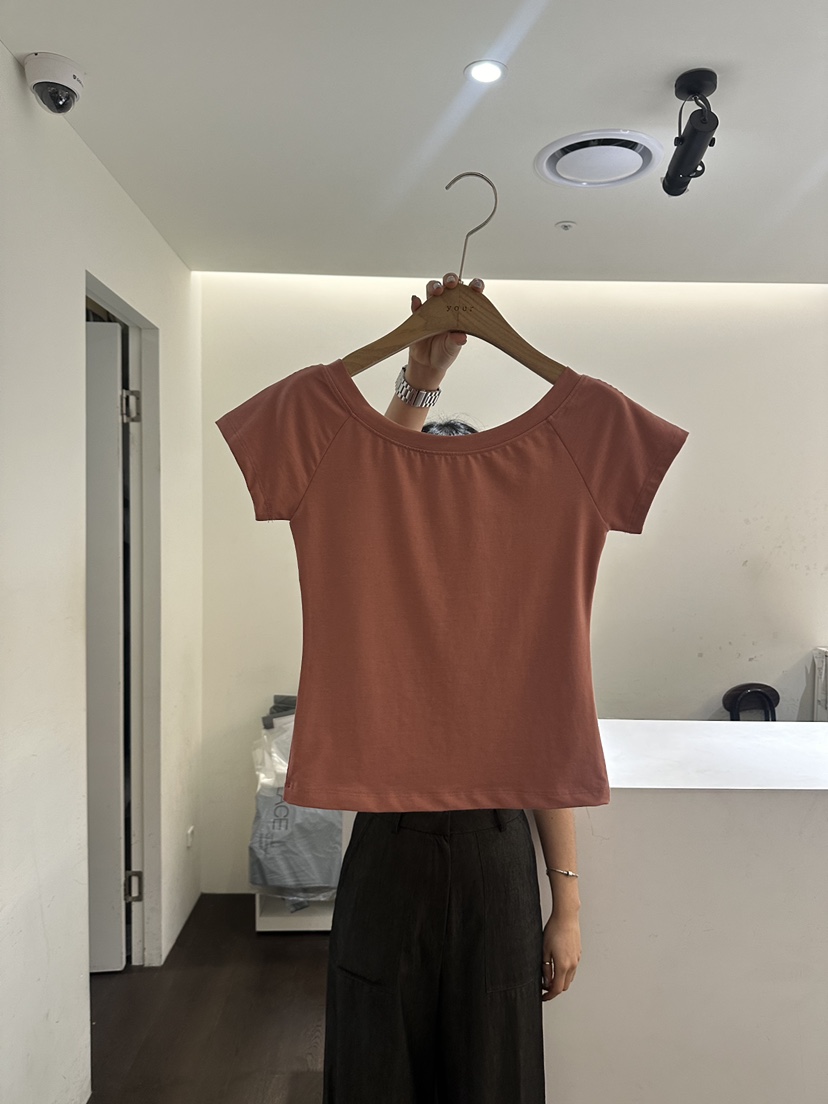 YOUR-P韓國㊣直郵東大門代購女裝新品人氣休閑25春夏熱賣T恤YOUR-PT恤圖色2