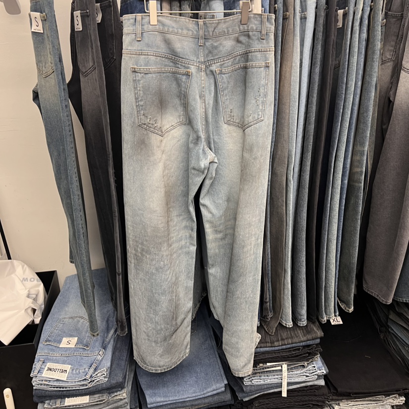 WELLDONEMINED韓國直郵㊣女裝新品時尚休閑人氣熱賣25春夏牛仔褲WELLDONEMINED牛仔褲