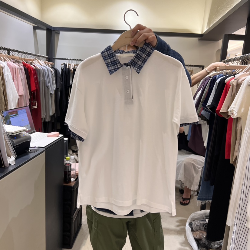 SELF SERVICE韓國直郵㊣女裝新款休閑人氣25春夏熱賣時尚T恤SELF SERVICET恤圖色1