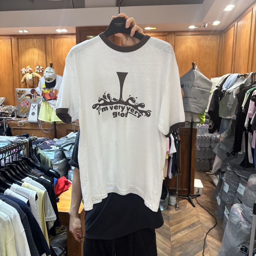 GARMENT-P韓國直郵㊣女裝新品熱賣人氣25春夏休閑時尚推薦T恤GARMENTT恤圖色1