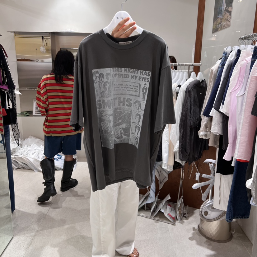 TEMPTING直郵韓國代購㊣女裝新款休閑25春夏推薦時尚人氣T恤TEMPTINGT恤圖色3