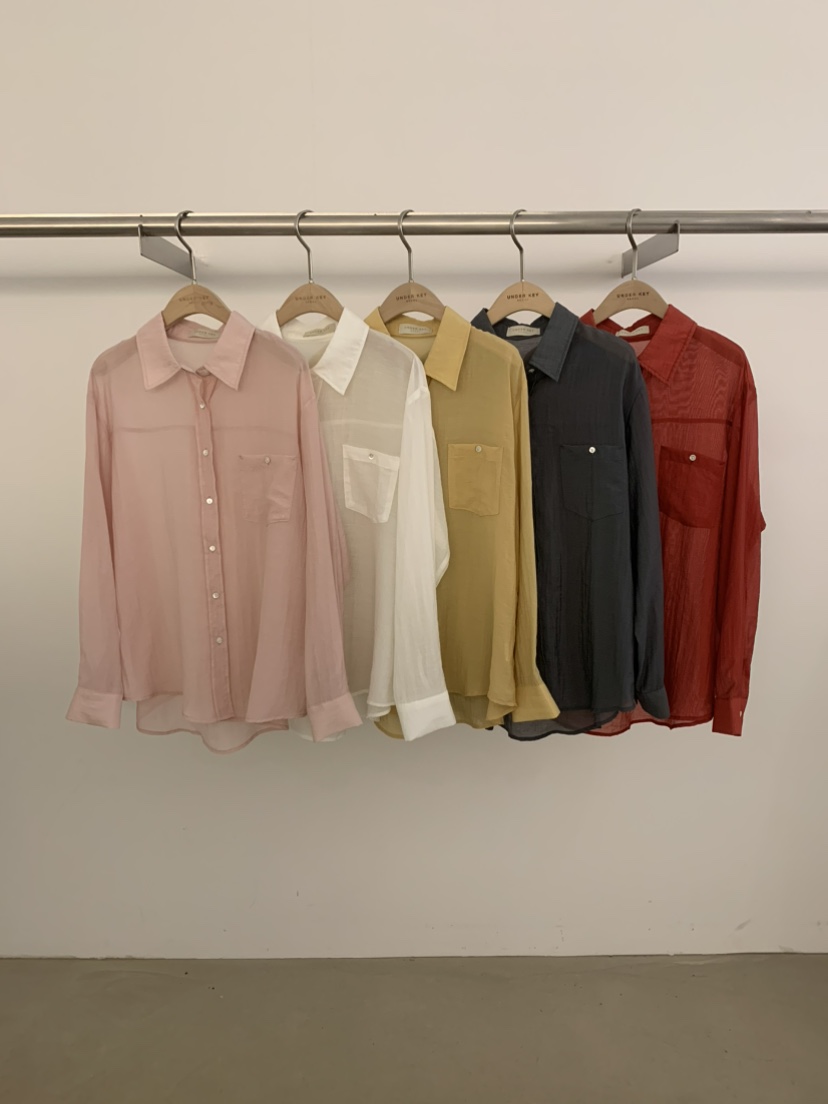 UNDER KEY直郵韓國代購㊣女裝新款熱賣時尚休閑襯衫蕾絲衫UNDER KEY襯衫/蕾絲衫