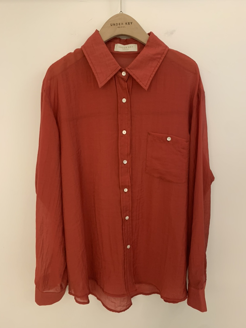 UNDER KEY直郵韓國代購㊣女裝新款熱賣時尚休閑襯衫蕾絲衫UNDER KEY襯衫/蕾絲衫圖色2