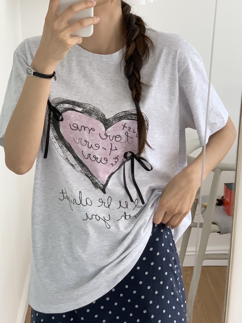 RE:OPENING韓國直郵㊣東大門實拍女裝新品人氣時尚25春夏T恤RE:OPENINGT恤