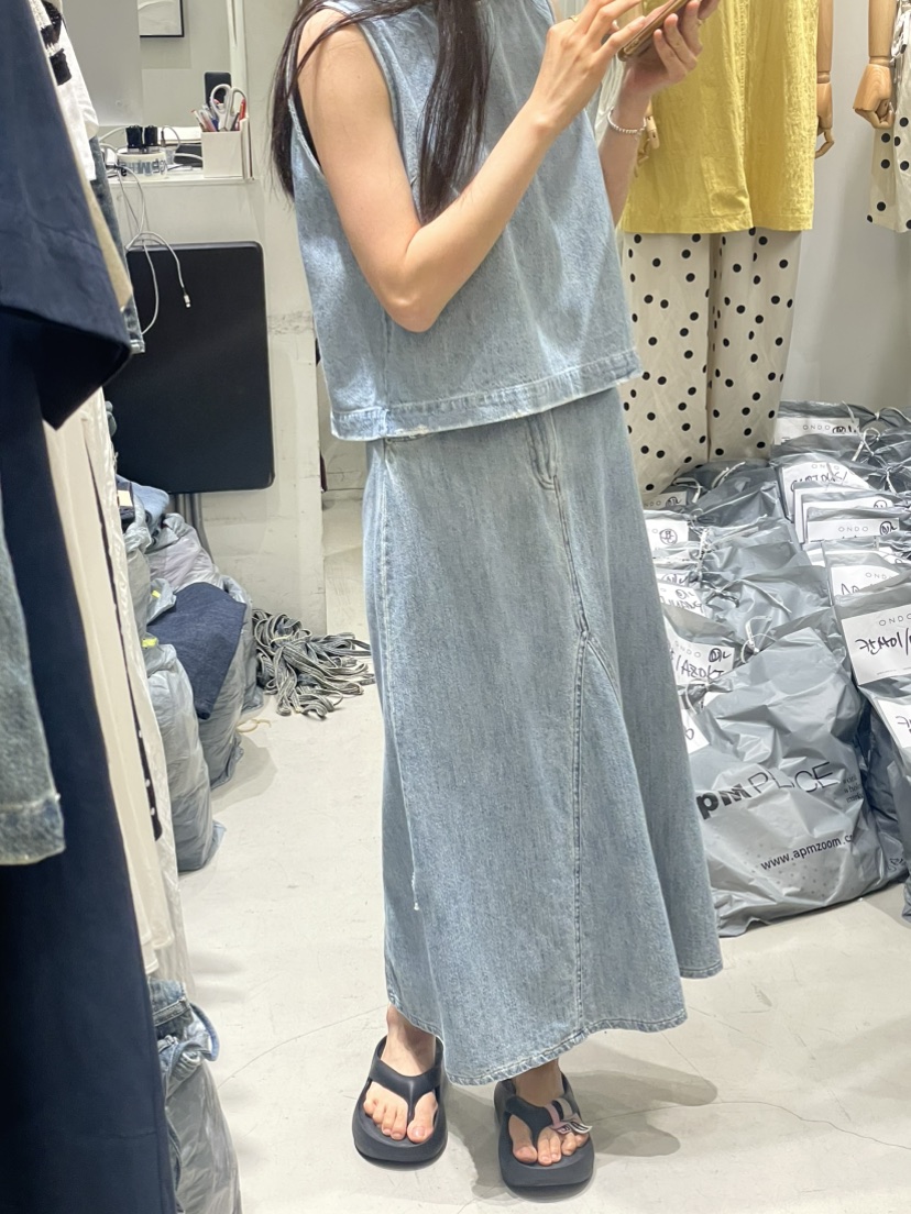 ONDO-P韓國㊣直郵東大門代購女裝新品休閑時尚熱賣人氣長裙ONDO-P長裙