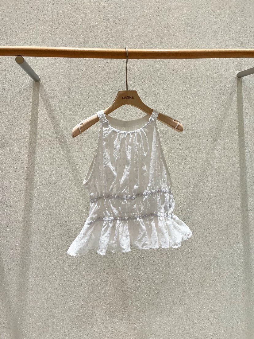 MARKE-P韓國直郵㊣東大門實拍女裝新品25春夏吊帶背心刺繡MARKE-P吊帶/背心圖色1