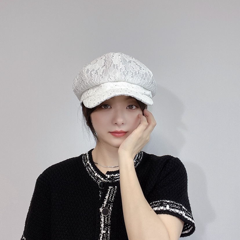 LOVELY HAT韓國直郵㊣女裝新品時尚休閑25春夏人氣熱賣帽子LOVELY HAT帽子圖色2