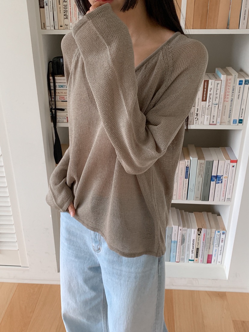 DARLUZ_MI直郵韓國代購㊣女裝新品推薦熱賣休閑25春夏長袖T恤DARLUZ_MI長袖T恤