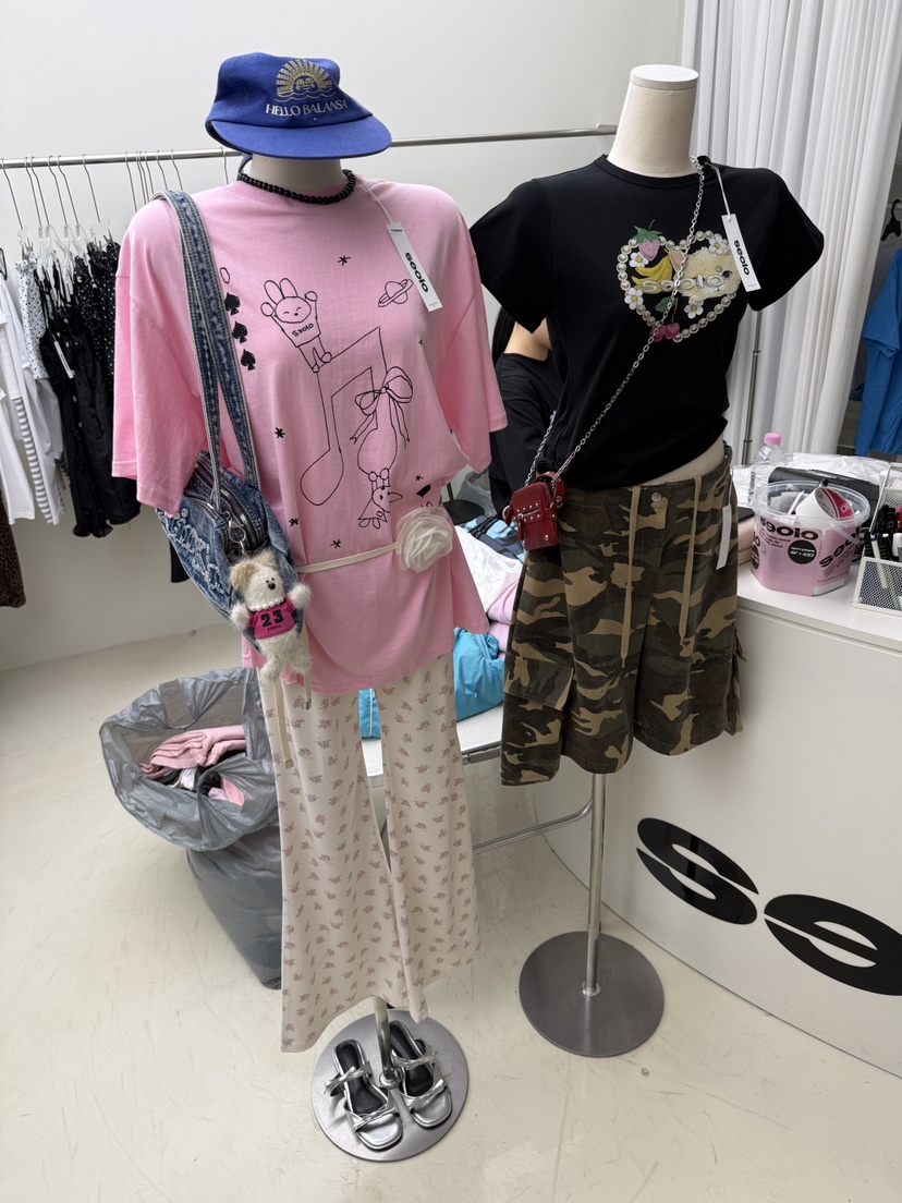 SEOLO韓國直郵㊣女裝新品休閑人氣熱賣推薦時尚25春夏T恤Seolo seoulT恤