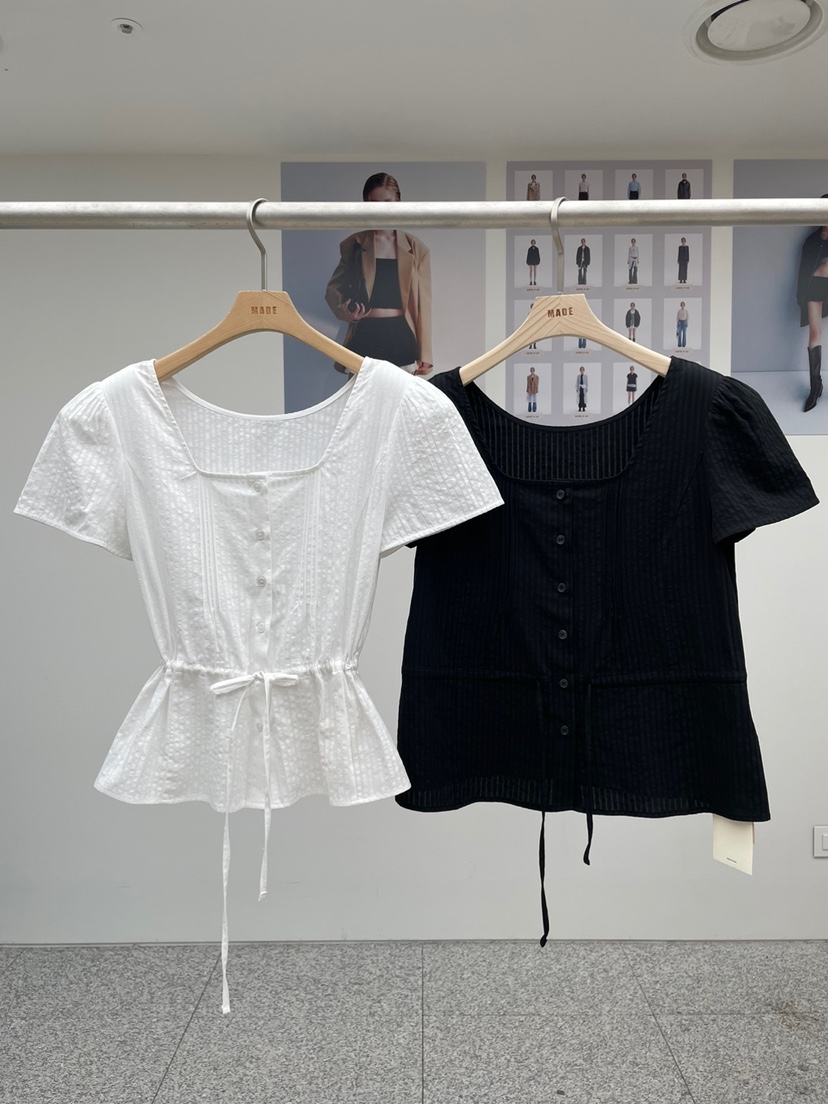 MADE-P韓國㊣直郵東大門代購女裝新款人氣休閑熱賣襯衫蕾絲衫MADE-P襯衫/蕾絲衫