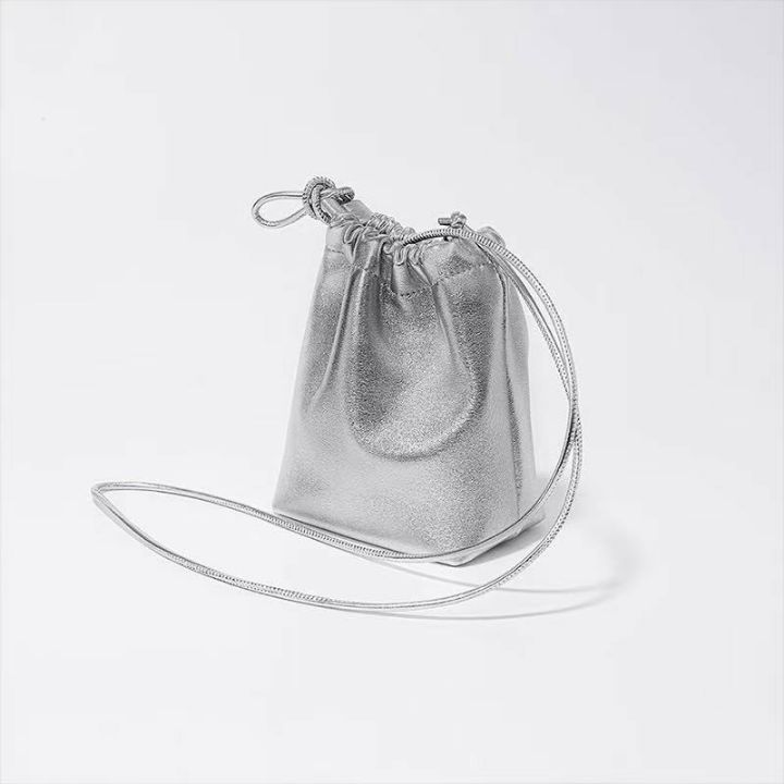 TROUVAILLE韓國直郵㊣女裝新款推薦休閑人氣單肩斜跨包羊皮TROUVAILLE單肩/斜跨包圖色4