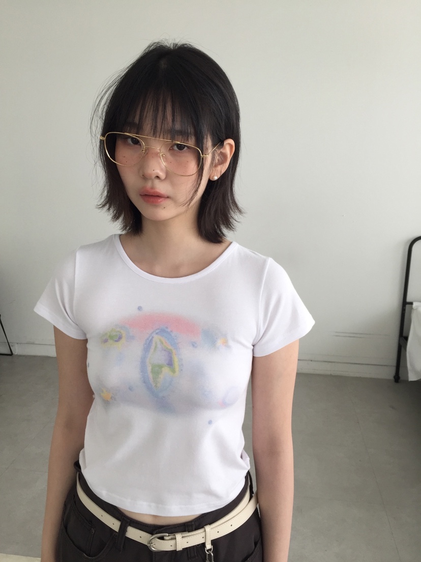 I I韓國直郵㊣女裝新品人氣推薦休閑25春夏熱賣時尚T恤ITSSONGT恤圖色1