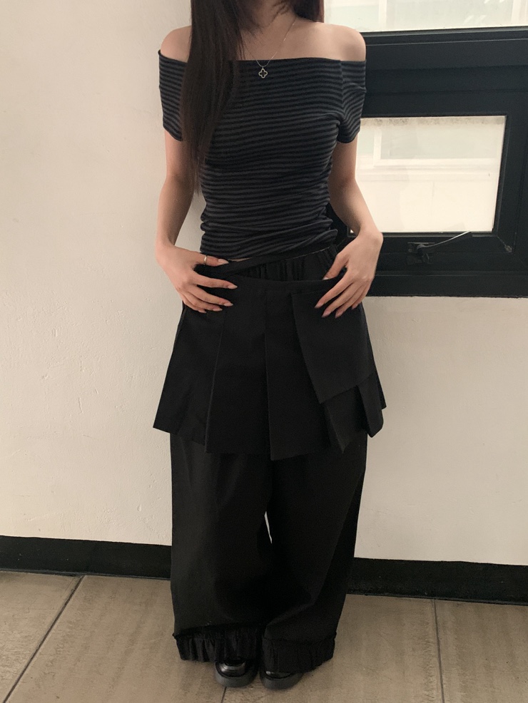 I I韓國㊣直郵東大門代購女裝新品熱賣休閑25春夏人氣裙褲ITSSONG裙褲