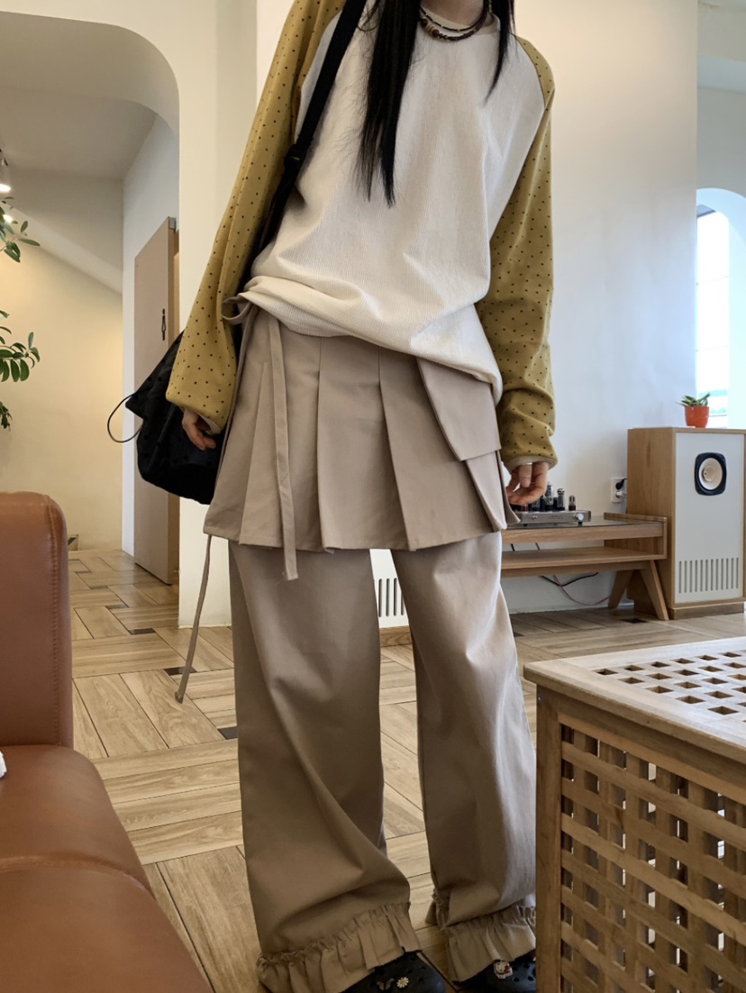 I I韓國㊣直郵東大門代購女裝新品熱賣休閑25春夏人氣裙褲ITSSONG裙褲