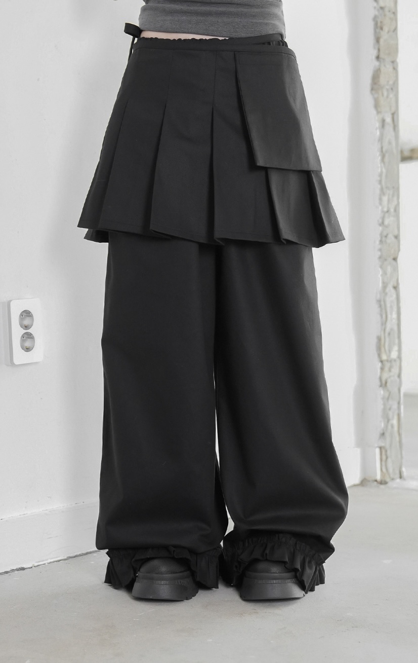 I I韓國㊣直郵東大門代購女裝新品熱賣休閑25春夏人氣裙褲ITSSONG裙褲圖色2