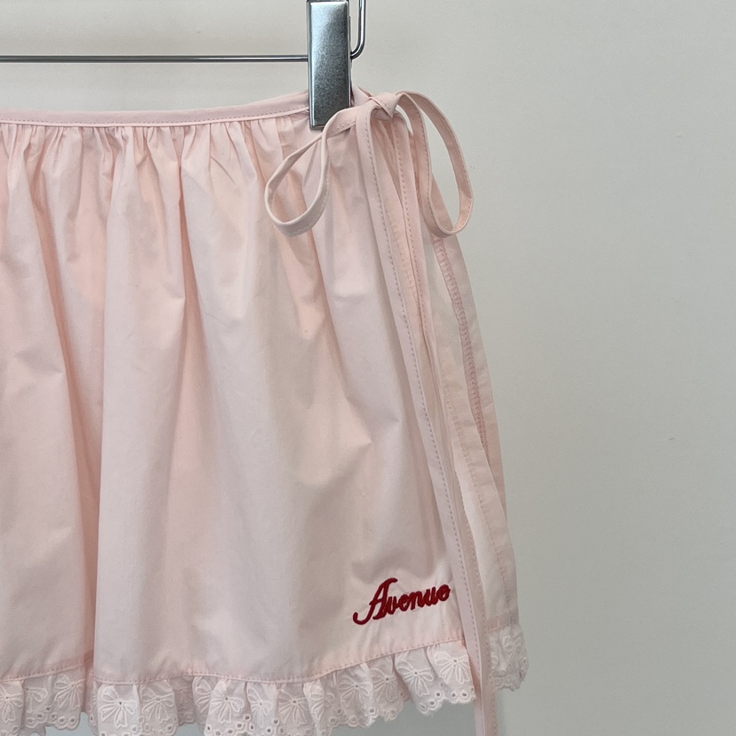 140 AVENUE韓國㊣直郵東大門代購女裝新品時尚25春夏短裙刺繡140 AVENUE短裙