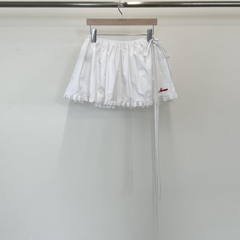 140 AVENUE韓國㊣直郵東大門代購女裝新品時尚25春夏短裙刺繡140 AVENUE短裙