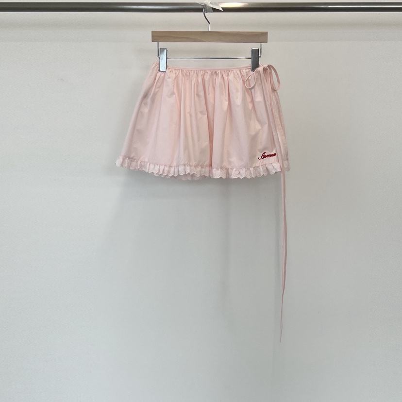 140 AVENUE韓國㊣直郵東大門代購女裝新品時尚25春夏短裙刺繡140 AVENUE短裙圖色2