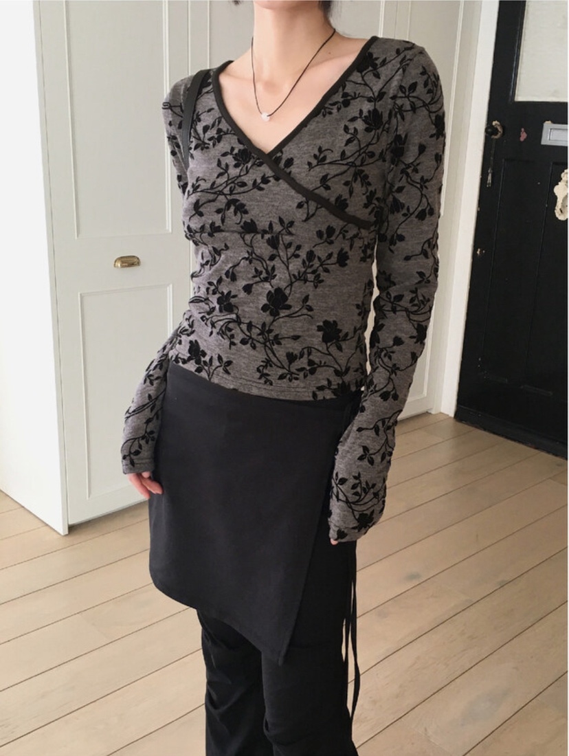 I I韓國直郵㊣女裝新款熱賣休閑推薦25春夏時尚人氣長袖T恤ITSSONG長袖T恤