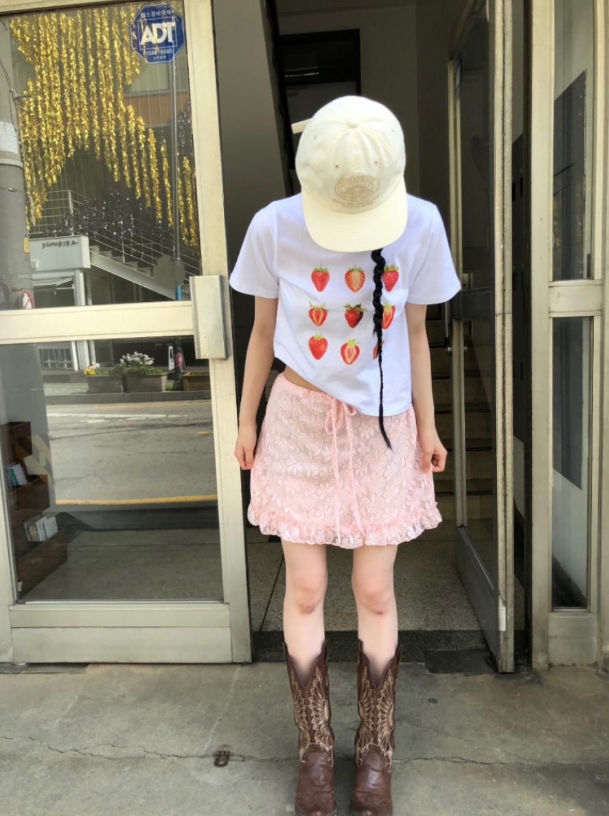 I I韓國直郵㊣東大門實拍女裝新品時尚熱賣25春夏休閑短裙ITSSONG短裙