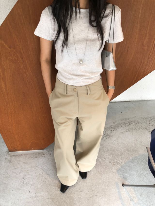 LIVE FOREVER韓國直郵㊣東大門實拍女裝新款25春夏推薦休閑褲LIVE FOR_EVER休閑褲