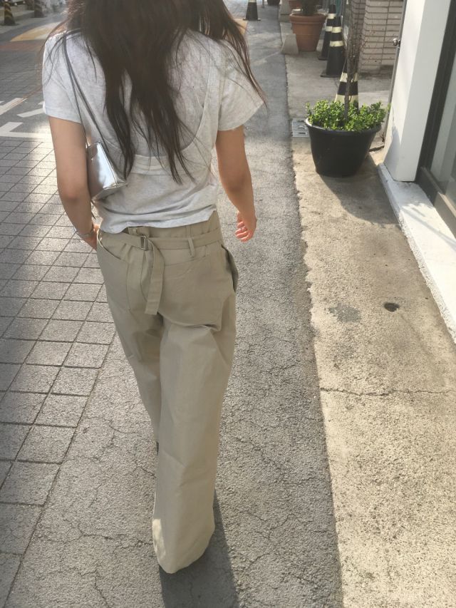 LIVE FOREVER韓國直郵㊣東大門實拍女裝新款25春夏推薦休閑褲LIVE FOR_EVER休閑褲