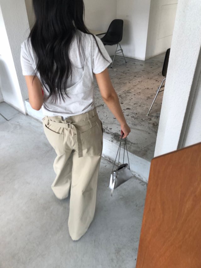 LIVE FOREVER韓國直郵㊣東大門實拍女裝新款25春夏推薦休閑褲LIVE FOR_EVER休閑褲
