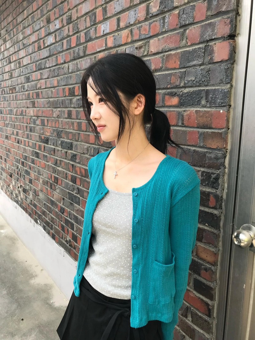 I I直郵韓國代購㊣女裝新品時尚推薦熱賣休閑25春夏針織衫開衫ITSSONG針織衫