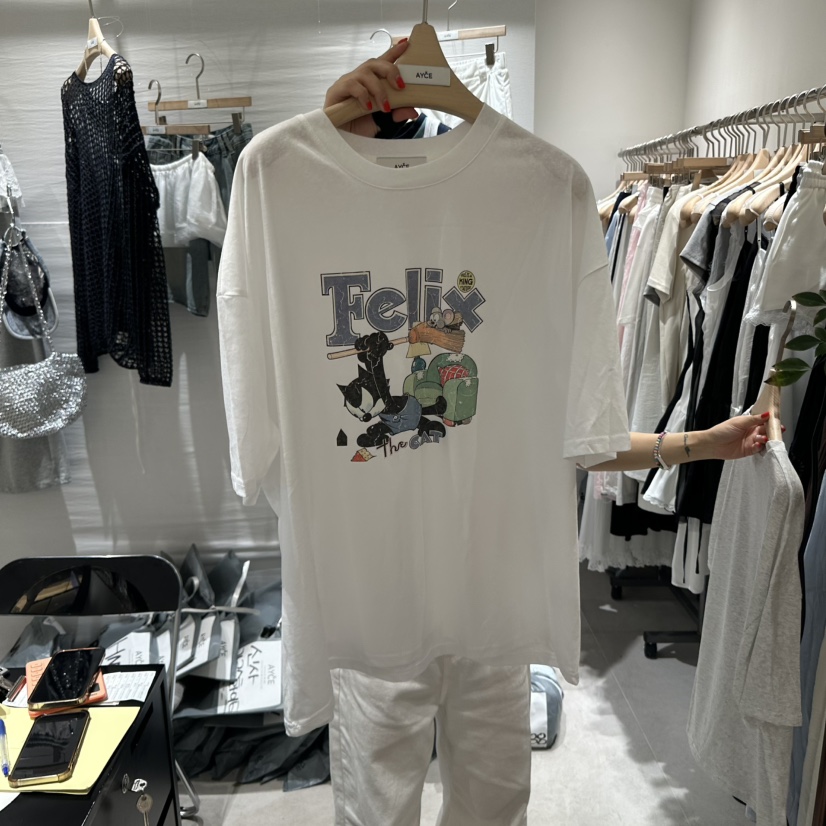 AYCE直郵韓國代購㊣女裝新品時尚休閑熱賣25春夏人氣推薦T恤101SHOWROOM/AYCET恤圖色1