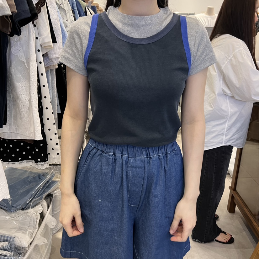 TAN&COMO韓國㊣直郵東大門代購女裝新款時尚熱賣吊帶背心tan-COMO吊帶/背心